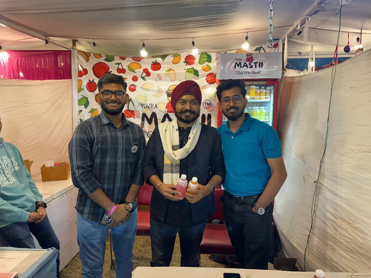 Yovra Mastii stall at a night market